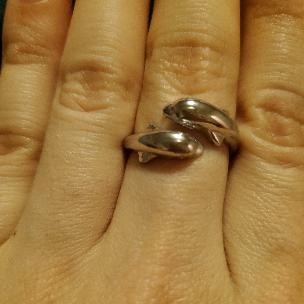 Bundle for 50% off! - Sterling Silver Dolphin Wrap Ring